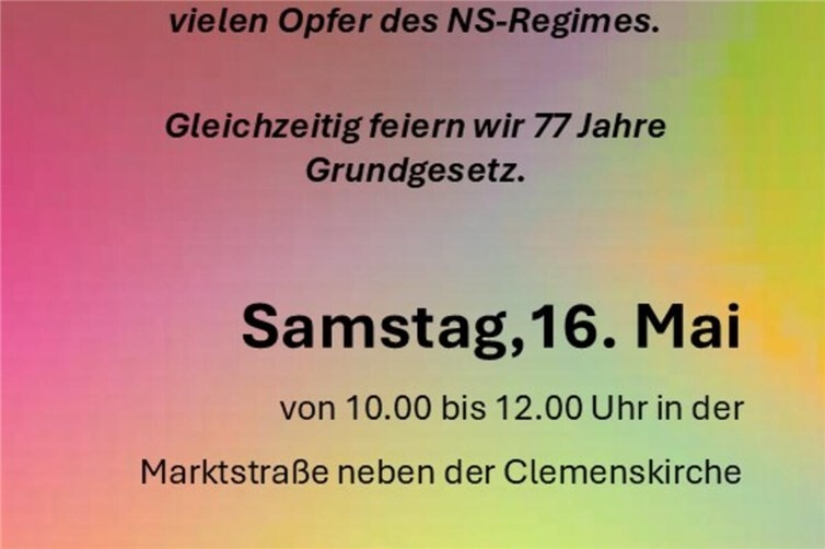 Nie wieder ist Jetzt. Zusammen bleiben wir mehr. 