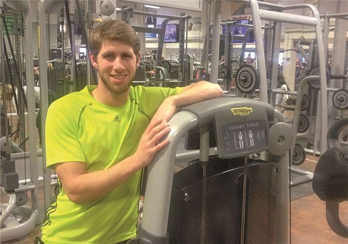 Niklas Bungarten in der großen Fitnesswelt. privat