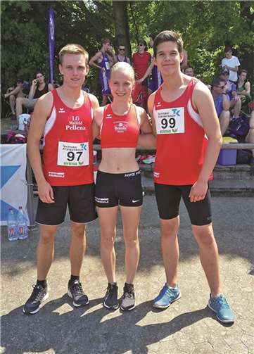 Niklas Iking, Anna Klara Klöckner und Gabriel Föhr in Neuwied. Privat