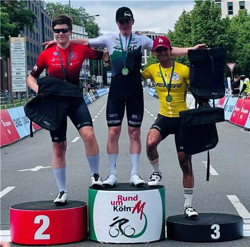 Niklas Klemmt bei „Rund um Köln“ erneut auf dem 2. Platz.  Foto: Katja Klemmt, RSC Rheinbach