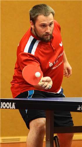 Niklas Kohlhaas, siegreich in allen vier Einzeln und zwei Doppeln mit Philipp Büchel. Foto: Michael Schreiber