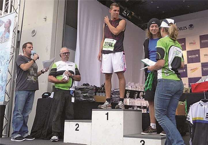 Nils Zimmermann schaffte erfolgreich den Sprung auf‘s Treppchen. privat