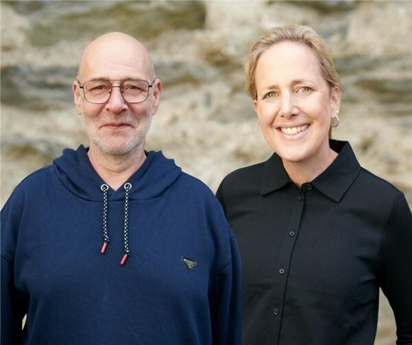Nina Meyer, Direktkandidatin für Andernach, und Hubert Wölwer, Kreisvorsitzender und Direktkandidat für Mayen. Foto: DIE LINKE. Kreisverband Mayen-Koblenz
