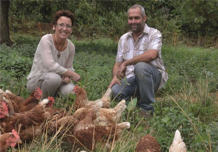 Nina und Michael Ullenbruch liegt das Wohl ihres Federviehs ganz besonders am Herzen.