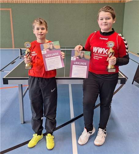 Noah Riel und Antonio Hepper qualifizieren sich für den Kreisentscheid.