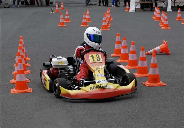Noah Schmitt behielt beim Parcour die Ruhe.