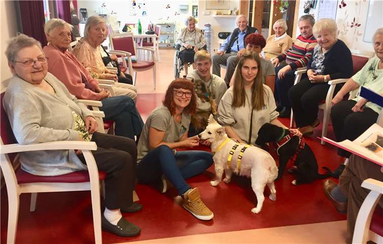 Noch Tage später war der Besuch aus dem Tierheim Thema bei den Tagesgästen.Foto: privat