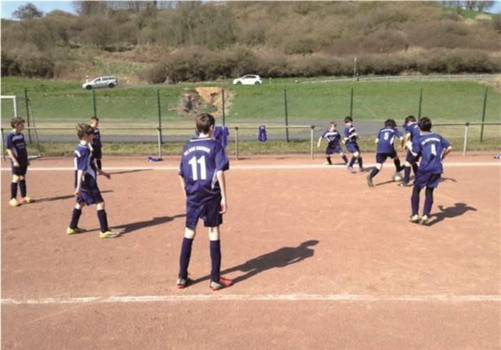 „Noch guter Dinge beim Aufwärmen“.Privat