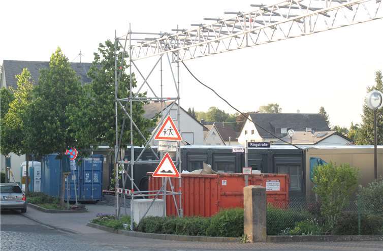 Noch ist es eine Baustelle. Doch schon im Juni wird die Kita St. Johannes der Täufer in dem Pavillon-Dorf in Montabaur-Horressen ihren Betrieb aufnehmen.privat