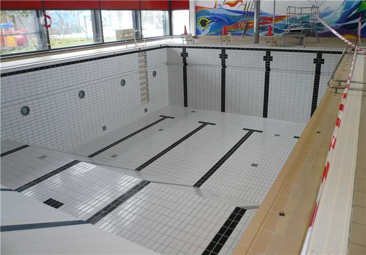 Noch sind die Becken leer, aber grundgereinigt und frisch gewartet.