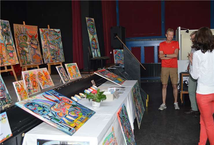 Nomen est Omen: Selbstverständlich war auch die Kunstwerkstatt ein gern besuchter Ausstellungsort. Fotos: AB