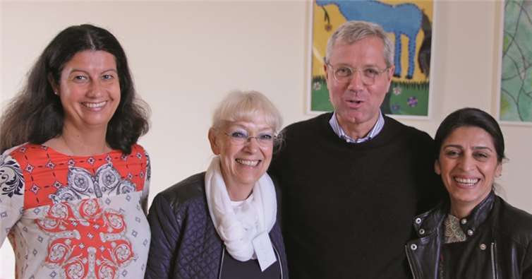 Norbert Röttgen mit Mitgliedern der FU Wachtberg.  F. Jäger