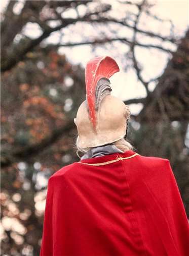 Normal ein gewohntes Bild, in diesem Jahr allerdings eine Seltenheit: St. Martin hoch zu Ross. Foto: privat