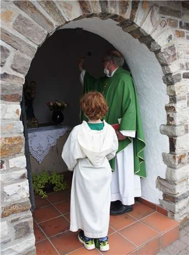 Nun steht sie wieder an ihrem angestammten Platz in der kleinen Marienkapelle hinter der St. Maternusstraße.