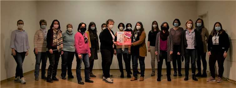 Nun wurde die Maschine übergeben und in Ahrweiler auch gleich in Betrieb genommen.  Foto: ChoriFeen Andernach e.V.