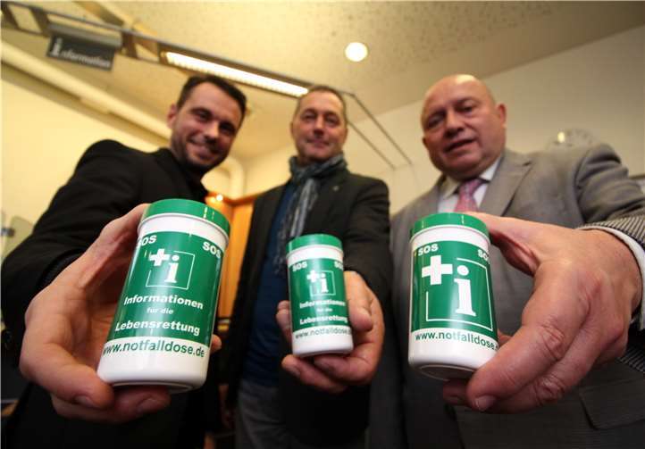 Nur eine kleine Dose, aber eine große Hilfe – die Notfalldose.Quelle: Stadt Koblenz