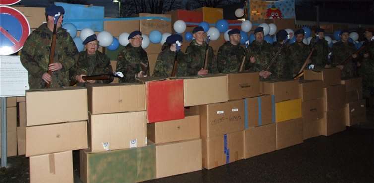 Nur kurz war die Gegenwehr der anwesenden „Blaukappen“. WAMFO.DE
