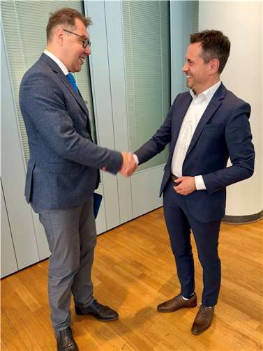 OB David Langner mit Botschafter Oleksii Makeiev. Foto: Stadt Koblenz/Grit Höhne
