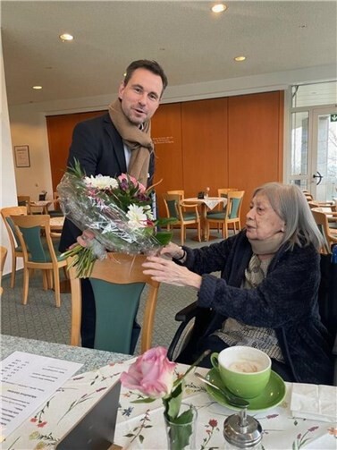 OB Langner mit Winnie Ruge. Foto: Robert Pechler