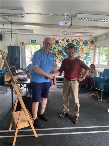 OVV Peter Wiebusch und Walter Korb.  Foto: privat