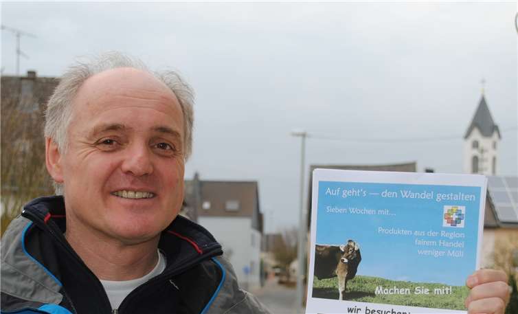 Ob fair gehandelte Produkte aus armen Ländern der Welt, ob Lebensmittel heimischer Erzeuger und ein Abfall reduzierendes Einkaufsverhalten oder die Suche nach nachhaltigen Energiequellen: Mit der Fastenaktion „7 Wochen mit...“ will Pfarrer Matthias Metzmacher vom evangelischen Dekanat Nassauer Land zu einem nachhaltigeren Denken und Handeln anregen. Foto: Dekanat Nassauer Land