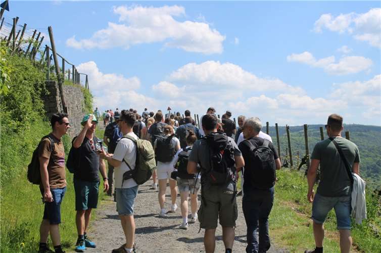 Ob mit oder ohne Weinglas – die Wanderstrecke bot zahlreiche Aus- und Weitblicke.
