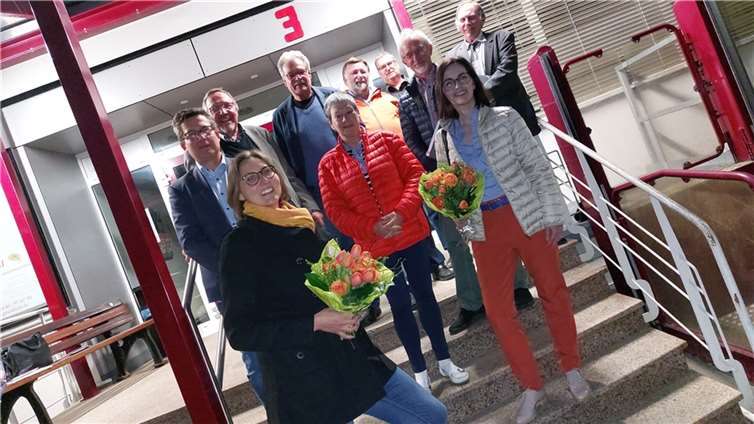 Oben (v.l.): Frank Becker, Norbert Rohringer, Michael Schneider, Udo Franz, Gerd Kraus, Bertold Otten Joachim Albert. Unten (v.l.): Kathrin Laymann, Maria Zimmermann, Marianne Altgeld.  Foto: privat