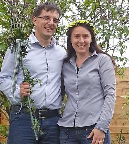 Oberbachemer Maikönigspaar: Antonia und Wolfgang Phiesel.Privat