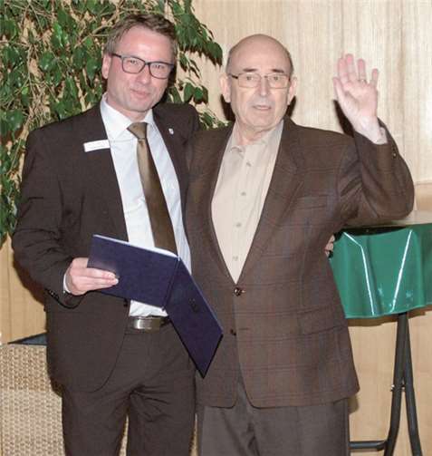 Oberbürgermeister Wolfgang Treis (l.) mit Wilfried Blasweiler. Jaqueline Blang