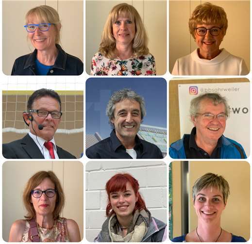 Obere Reihe von links: Sylvia Trimbach, Renate Vollberg, Evelyne Graupner. Mittlere Reihe von links: Michael Kreutzer, Gerd Larscheid, Gerald Endrich. Untere Reihe von links: Renate Schütz, Theresa Münch, Annette Gilles. Es fehlen: Michael Klein und Frank Stoos. Foto: privat