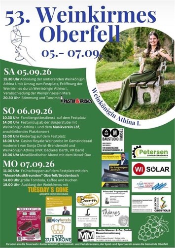 Oberfell freut sich auf die Weinkirmes.