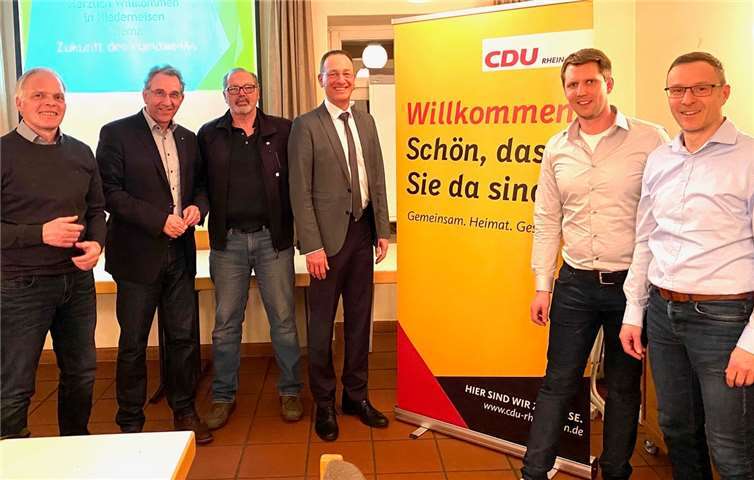 Obermeister Jürgen Lieber, Matthias Lammert, MdL, Alfred Rauner, Günter Groß, Marcel Willig und Alexander Lorch.Foto: CDU Kreistagsfraktion Rhein-Lahn
