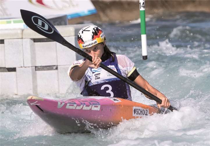 Obwohl der Lauf nicht perfekt war, reichte es für Ricarda Funk aus Bad Breisig zur Silbermedaille.privat