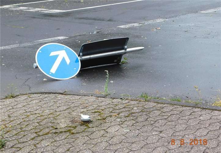 Öffentliches Eigentum zu zerstören, ist kein Kavaliersdelikt. Polizeidirektion Mayen