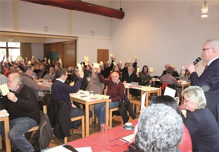 Offensichtliche Zufriedenheit mit der Arbeit des Kreisvorstands brachten die Delegierten aus den Ortsvereinen zum Ausdruck.