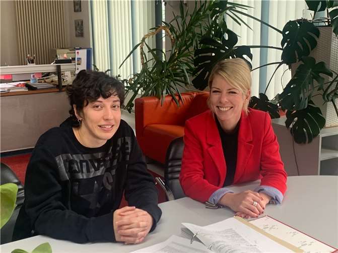 Olesya Abdrakhmanova und Lana Horstmann  Foto: Ingelore Troß-Fergen