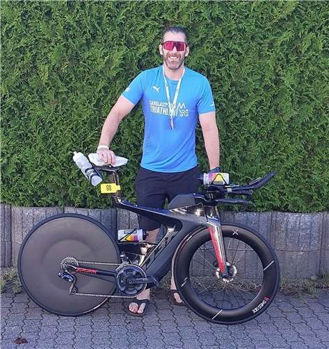 Oli Bungert zufrieden im Ziel.