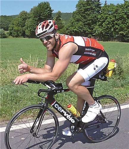 Oliver Bungert beim „Extreme-Man“ in Düren. privat