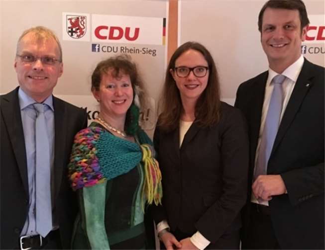 Oliver Krauß, Andrea Milz, Katharina Gebauer und Björn Franken (v. l. n. r.).privat
