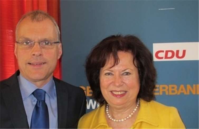 Oliver Krauß und Ilka von Boeselager nahmen an der Veranstaltung teil.  CDU Swisttal