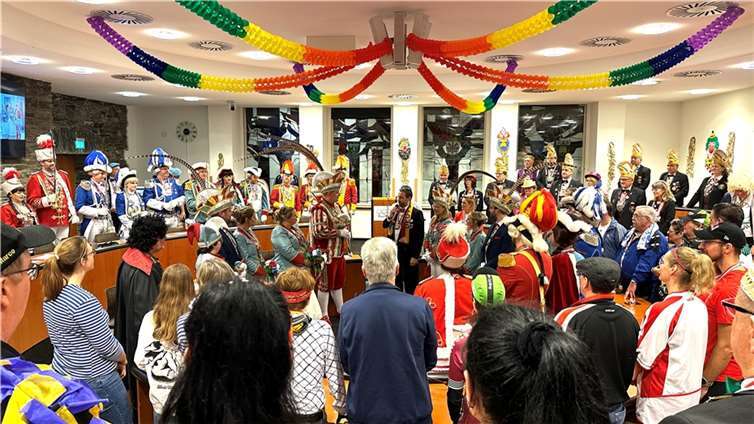 „Olympische Spiele – es lebe der Sport“ im närrischen Ratsrund.  Foto: Stadt Andernach/Unruh