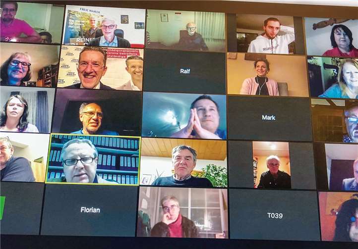 Online Dialog bei den Freien Wählern des Kreises Ahrweiler. Foto: Dieter Wind