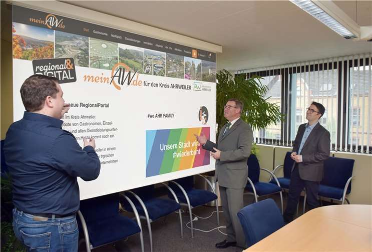 Online-Shop, Buchungssystem und Jobportal auf einen Klick: die neue Regional-Plattform „meinAW“ vereint vielfältige Funktionen für Privatpersonen und Unternehmen und unterstützt diese damit entscheidend beim Wiederaufbau. Foto: Martin Gausmann/SSN Computer