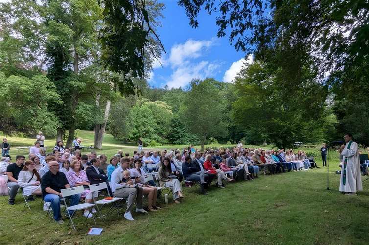 Open-Air-Gottesdienst am Rennenberger Bach.Foto: privat