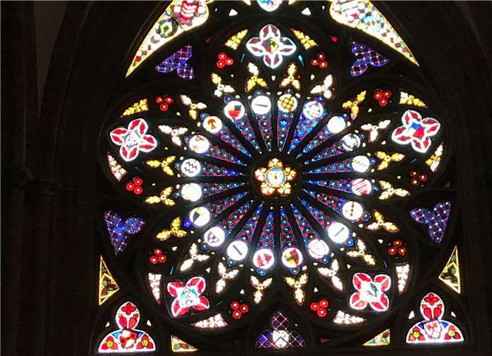 "Oppenheimer Rose" Fenster der Katharinenkirche. Fotos: privat