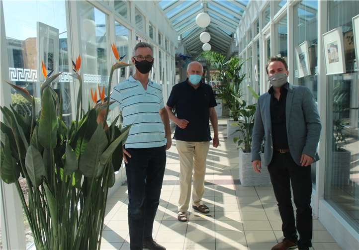 Optisch aufgewertet zeigte sich bei der Studio-Eröffnung schon der Eingangsbereich.