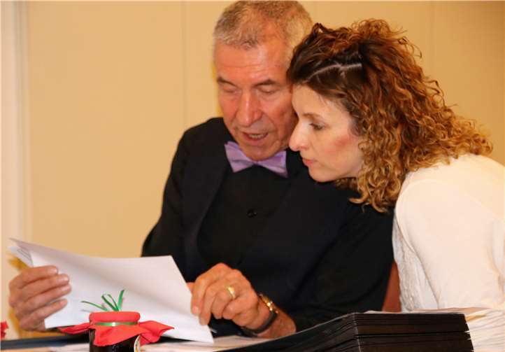 Organisation muss sein: Discofox-Trainerin Manuela Bertrams und Schatzmeister Burkhard Lebrecht.
