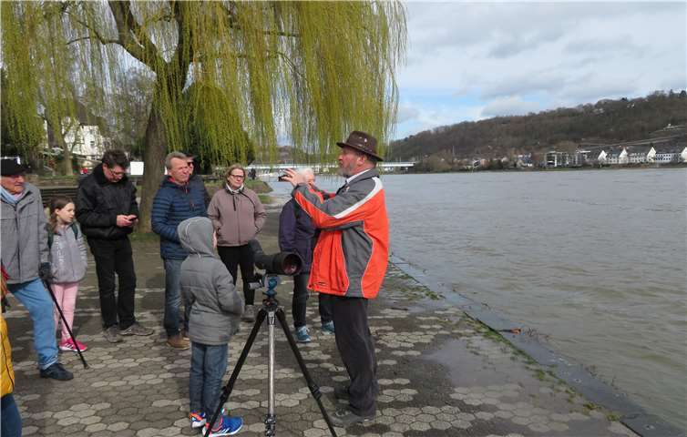 Ornithologe Heinz Strunk vom NABU Koblenz wusste viel zu berichtenQuelle: NABU Koblenz