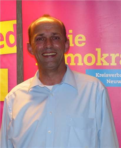 Orts- und Kreisverbandsvorsitzender Alexander Buda.  FDP Neuwied