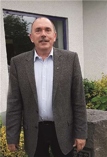 Ortsbürgermeister Rainer Hilger (Thür) freut sich über 71,7 Prozent.